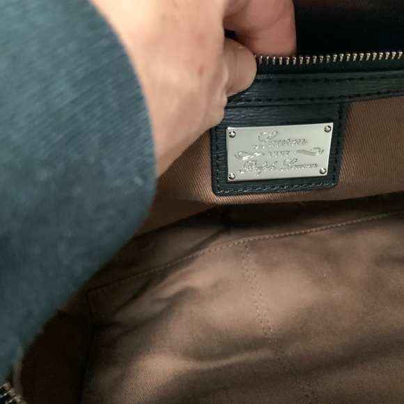 Lauren Ralph Lauren Black Leather Satchel Bag - Picture 8 of 10